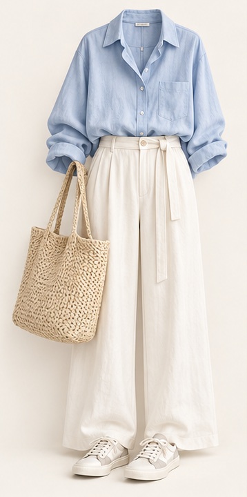 Bộ quần đi làm thanh lịch, tông Light Summer